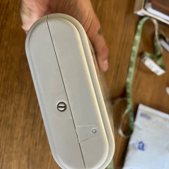 Small Caboodles cosmetic case rectangular with mirror EUC pale gray minimalist - Picture 6 of 10